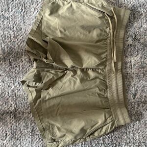 Olive Green Athletic Shorts